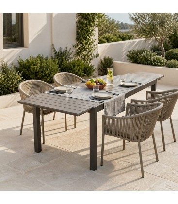 Tavolo da giardino allungabile Naxos 180