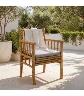 Poltrona da giardino in bambù Ischia