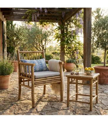 Poltrona da giardino in bambù Ischia - dettaglio 2