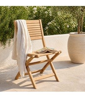 Sedia pieghevole da giardino in teak Versilia