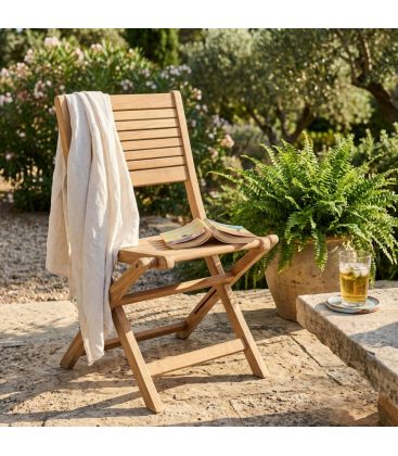 Sedia pieghevole da giardino in teak Versilia - dettaglio 1