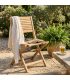 Sedia pieghevole da giardino in teak Versilia - dettaglio 1