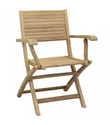 Poltrona pieghevole da giardino in teak Maremma - dettaglio 3