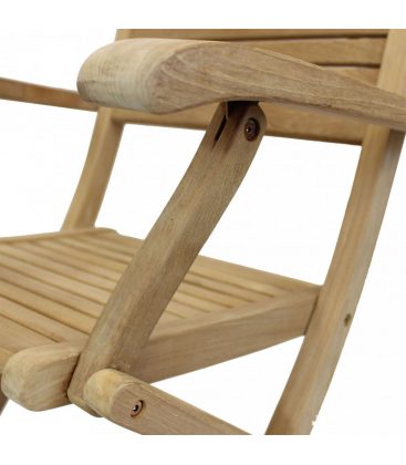 Poltrona pieghevole da giardino in teak Maremma - dettaglio 4