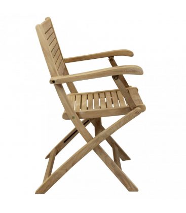 Poltrona pieghevole da giardino in teak Maremma - dettaglio 9