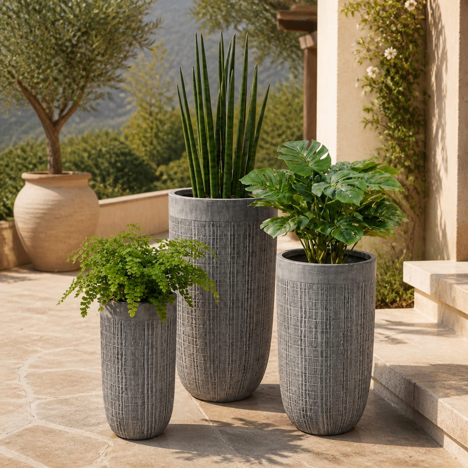 Set vasi da esterno Terrazza
