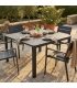 Tavolo da giardino allungabile Bellagio 100/150×150 - dettaglio 2