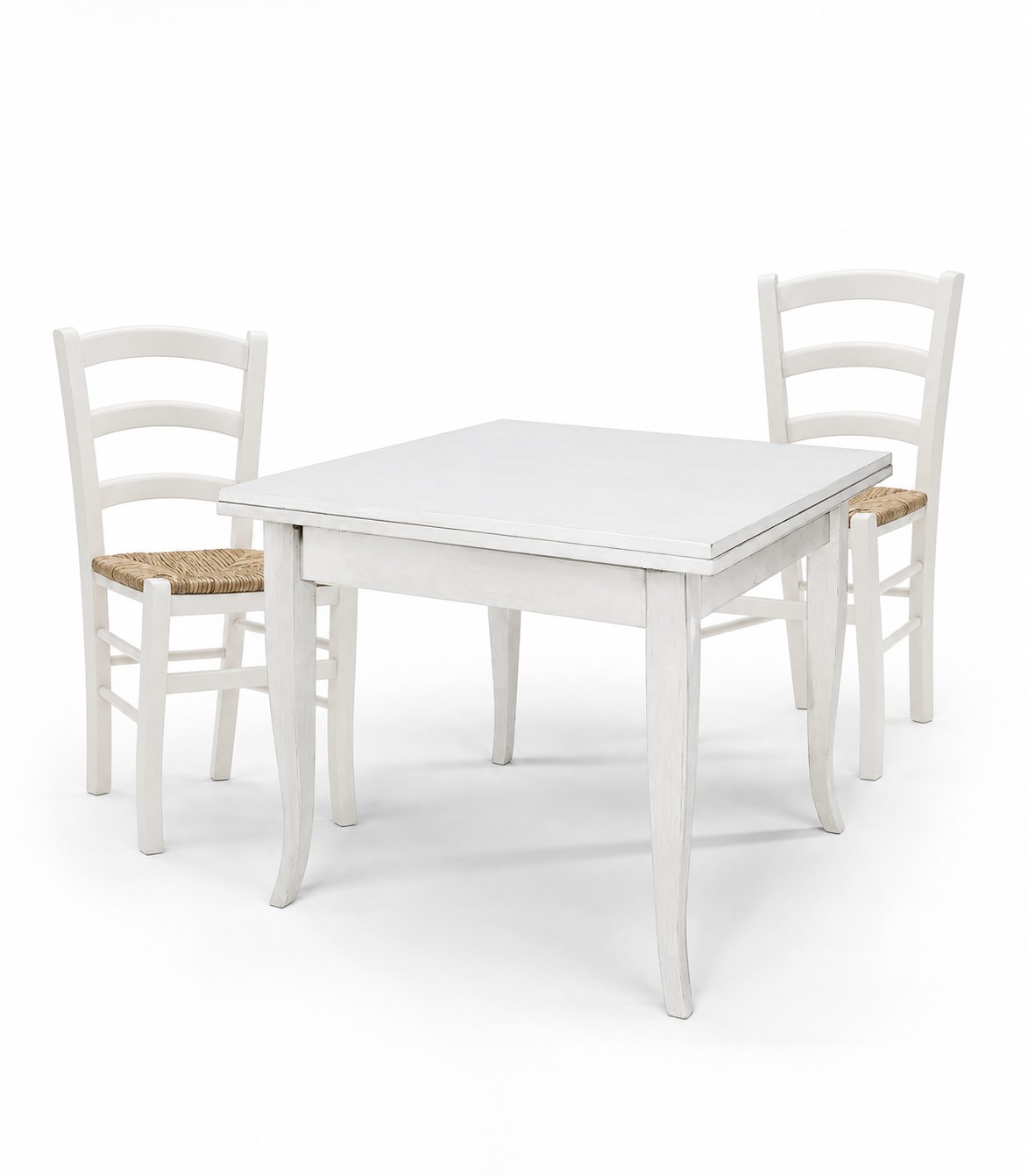 Set Tavolo da cucina 160 x 85 allungabile + 6 Sedie Legno massello