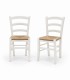 Set Tavolo da cucina 160 x 85 allungabile + 6 Sedie Legno massello
