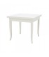 Set Tavolo quadrato allungabile + Sedie Venezia seduta massello Bianco