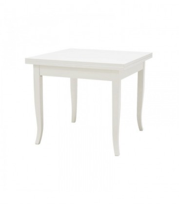 Set Tavolo quadrato allungabile + Sedie Rochelle seduta paglia
