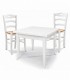 Set Tavolo da cucina 160 x 85 allungabile + 6 Sedie Legno massello