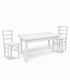 Set Tavolo rettangolare allungabile + Sedie Venezia seduta massello Bianco