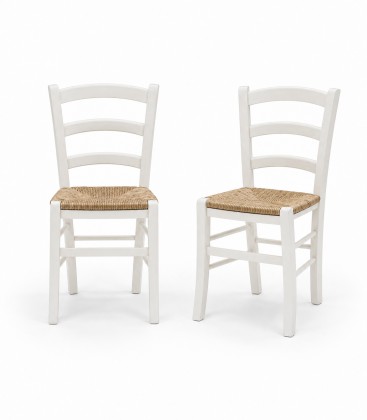 Set Tavolo da cucina 160 x 85 allungabile + 6 Sedie Legno massello
