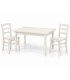 Set Tavolo da cucina 160 x 85 allungabile + 6 Sedie Legno massello