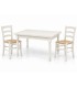 Set Tavolo da cucina 160 x 85 allungabile + 6 Sedie Legno massello