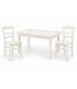 Set Tavolo da cucina 160 x 85 allungabile + 6 Sedie Legno massello