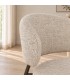 Dettaglio materiali e finiture di Sedia Prisca bronzo/sand – con rivestimento effetto mélange