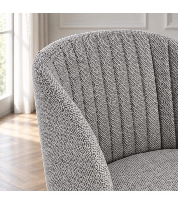Sedia Queen grigio scuro/carbone – con gambe in acciaio