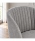 Sedia Queen grigio scuro/carbone – con gambe in acciaio