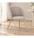 Sedia Queen tortora/warm grey – con gambe in acciaio