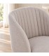 Sedia Queen tortora/warm grey – con gambe in acciaio