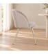 Sedia Queen tortora/warm grey – con gambe in acciaio