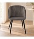 Sedia Queen velvet grigio cadetto – con rivestimento effetto velluto