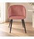 Sedia Queen velvet blush – con rivestimento effetto velluto