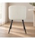Sedia Queen velvet bianco – con rivestimento effetto velluto