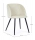 Sedia Queen velvet bianco – con rivestimento effetto velluto