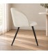 Sedia Queen velvet bianco – con rivestimento effetto velluto