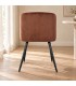 Sedia Queen velvet ruggine – con rivestimento effetto velluto