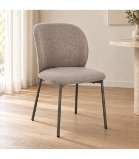 Sedia Erisa coffee – con rivestimento in poliestere