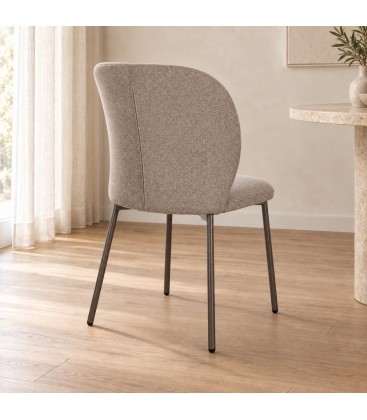 Sedia Erisa coffee – con rivestimento in poliestere