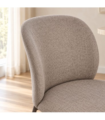 Sedia Erisa coffee – con rivestimento in poliestere