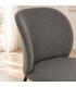 Sedia Erisa grigio scuro – con rivestimento in poliestere