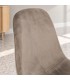Dettaglio materiali e finiture di Sedia New Irelia nero/velluto tortora – con rivestimento in poliestere