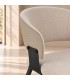 Dettaglio materiali e finiture di Sedia con braccioli Romy naturale – con rivestimento in poliestere