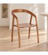 Sedia con braccioli Dotty – in legno di teak ambientato