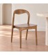 Sedia Miley naturale – in legno di teak ambientato