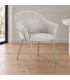 Sedia con braccioli Cassidy warm/grigio chiaro – con rivestimento in poliestere ambientato