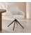 Sedia girevole con braccioli Matilda Rainy grigio chiaro