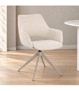 Sedia con braccioli Vivian moon – girevole a 360° ambientato