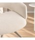 Dettaglio materiali e finiture di Sedia con braccioli Vivian moon – girevole a 360°