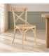 Sedia Cross naturale – con struttura in legno di olmo ambientato