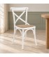 Sedia Cross bianco – con struttura in legno di olmo ambientato