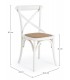 Sedia Cross bianco – con struttura in legno di olmo dimensioni e misure