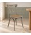 Sedia Cross grigio scuro in legno di olmo e rattan naturale