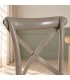 Dettaglio materiali e finiture di Sedia Cross grigio scuro – con struttura in legno di olmo